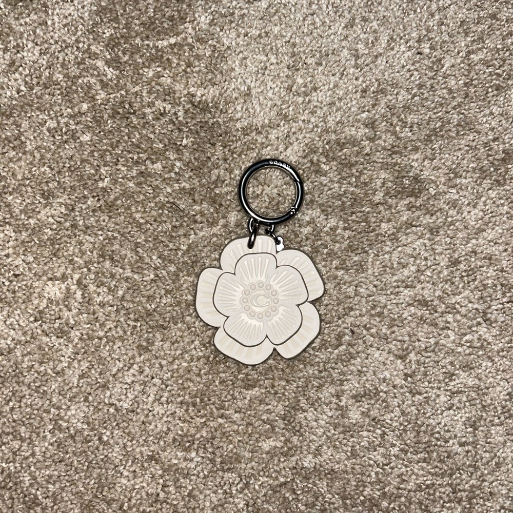 Coach Floral Keychain